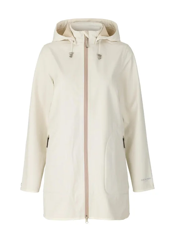 Sale Event Ilse Jacobsen Rain 135 Long Raincoat, White Sugar