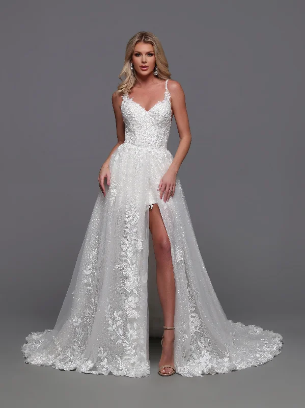 Price Slash Davinci Bridal 50872 Size 8 Ivory Convertible Wedding Dress Overskirt Lace Short Bridal Gown Sequin Shimmer Price Slash Davinci Bridal 50872 Size 8 Ivory Convertible Wedding Dress Overskirt Lace Short Bridal Gown Sequin Shimmer