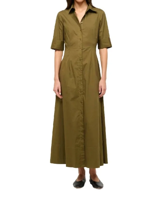 Joan Dress In Sergeant Green