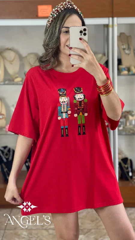 Savings Bonanza Nutcrackers T-Shirt Mini Dress