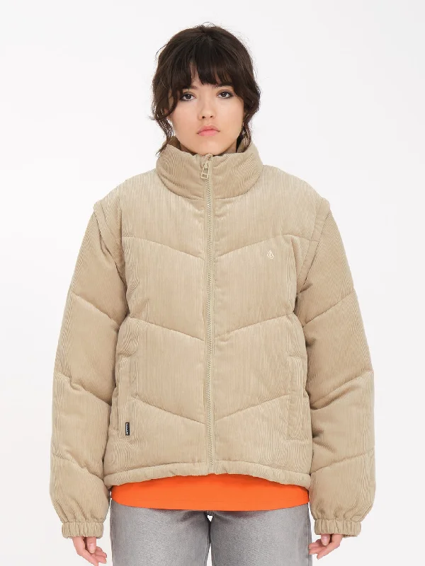 Cord'N Puff Jacket - KHAKI