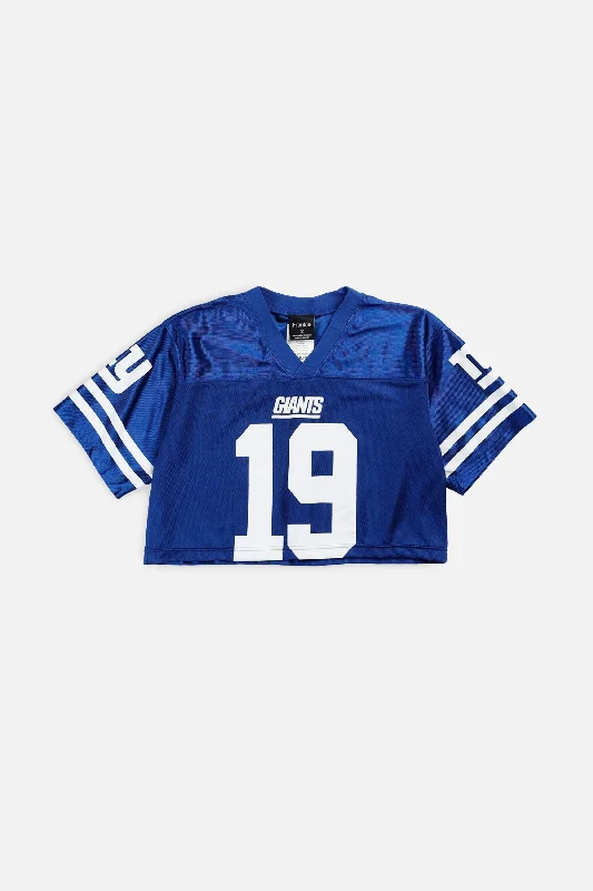 Special Offer Rework Crop NY Giants NFL Jersey - S