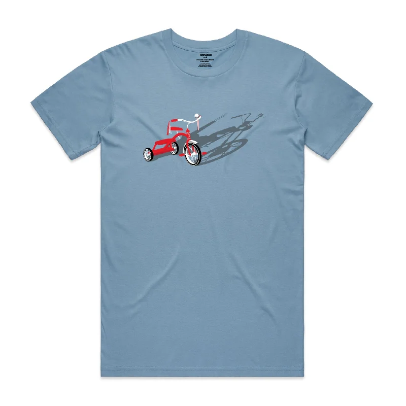 Price Reduction Isthatso Cotton Graphic T Shirt - Trike to Bike - Blue