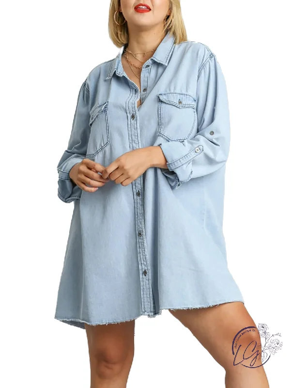 Don't Miss Curvy Good For Me Denim Dress