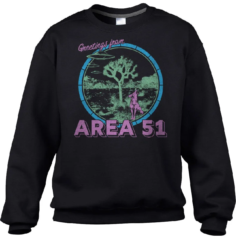 Crazy Savings Unisex Greetings from Area 51 Sweatshirt