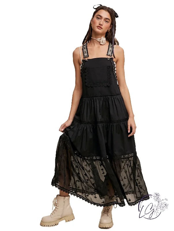 Seasonal Clearance Feel The Beat Overall Maxi Dress