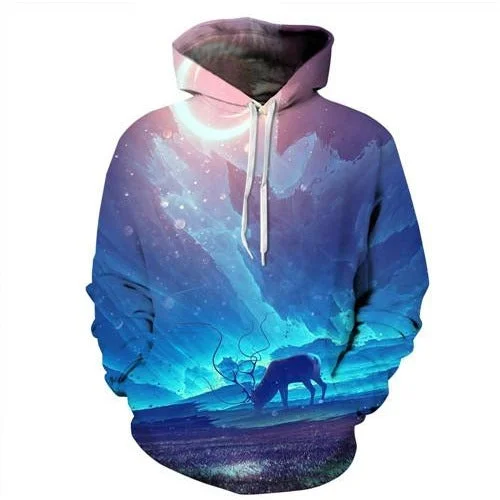 Deep Discounts Royal Reindeer Hoodie