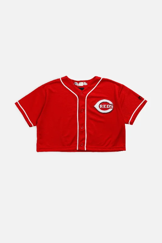 Best Deals Rework Crop Cincinnati Reds MLB Jersey - M
