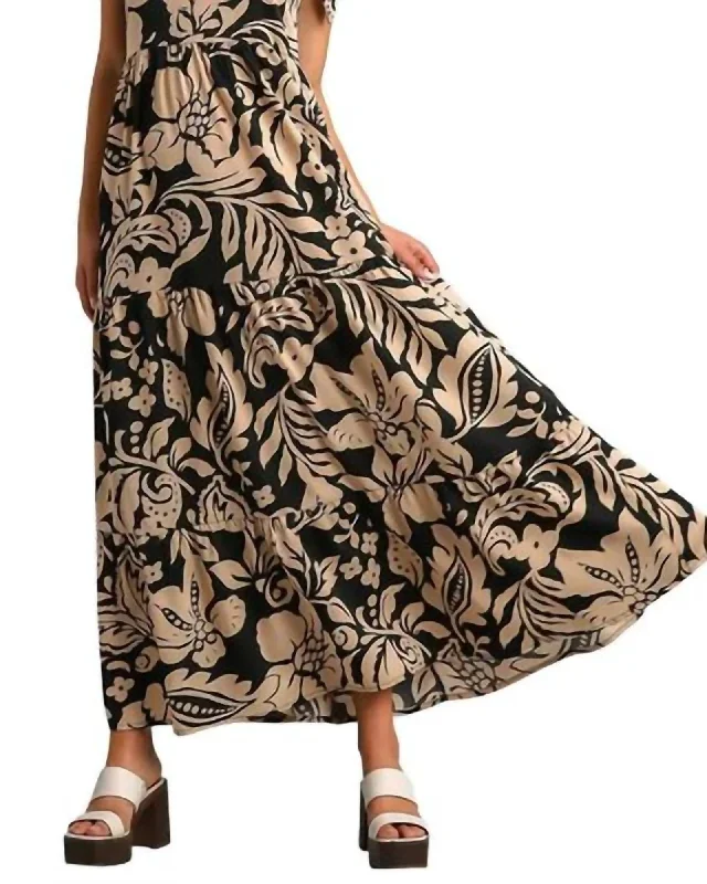 Limited Quantity Mykonos Maxi Dress In Black | Black