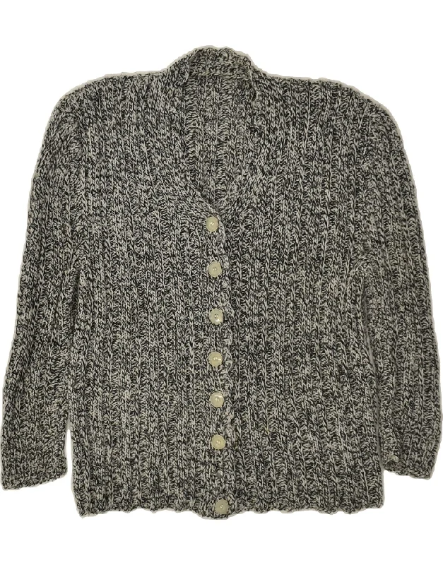 Don’t Miss Out VINTAGE Womens Cardigan Sweater UK 14 Medium Grey