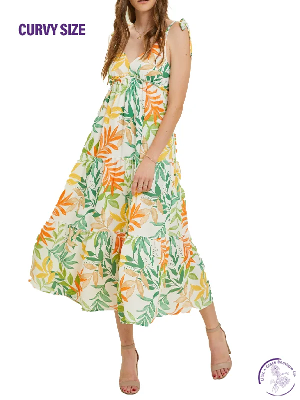 Great Bargains Curvy Caribbean Dream Midi Dress