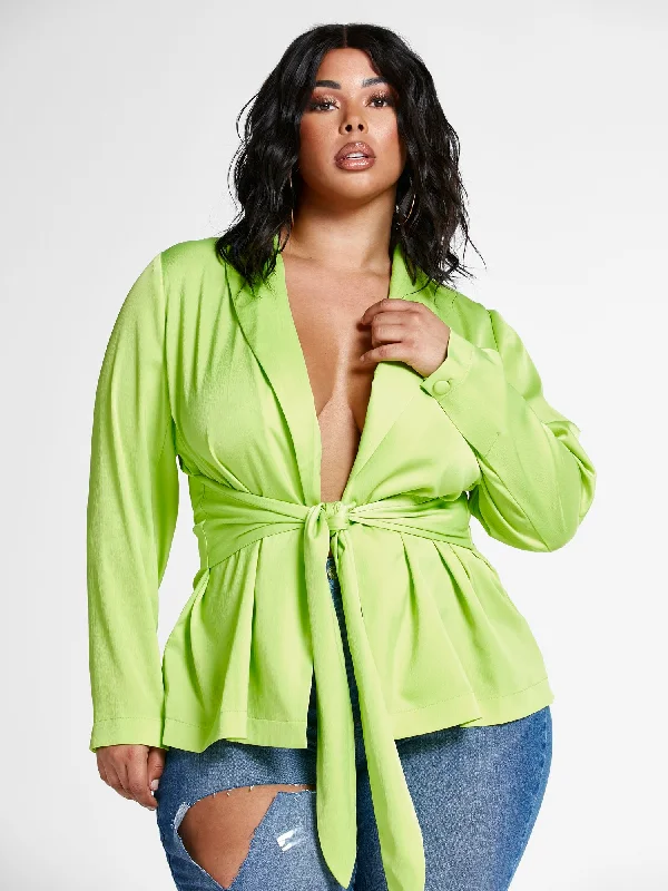Bonus Savings Dahlia Satin Blazer
