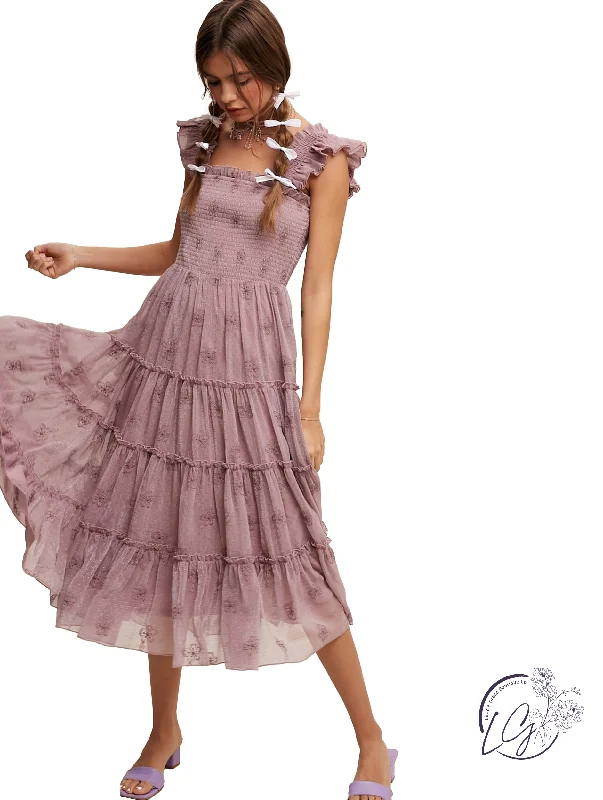 Deal Zone Rustic Charm Midi Dress