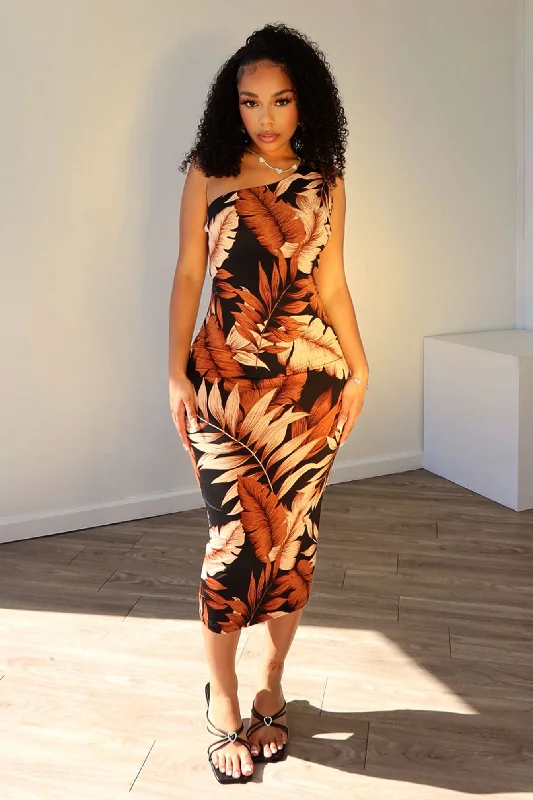 Deal Dash Budapest Print Midi Dress