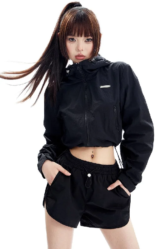 Huge Savings Sports Style Short Jacket And Shorts
