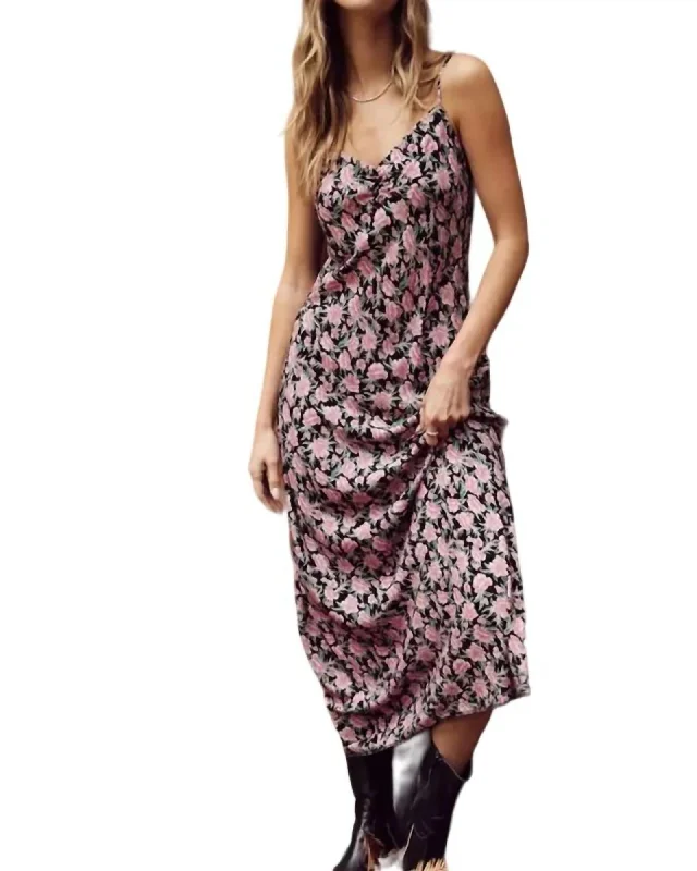 Crazy Savings Lark Floral Slip Dress In Mauve | Mauve
