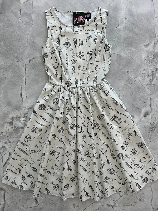 Midnight Madness Flower Parts Vintage Dress