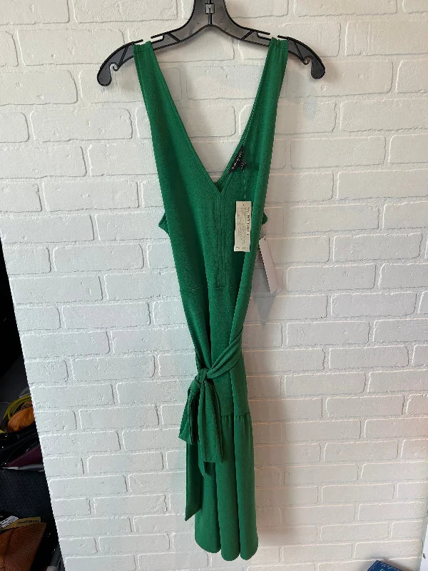 Best Deals Green Dress Casual Midi Banana Republic, Size L