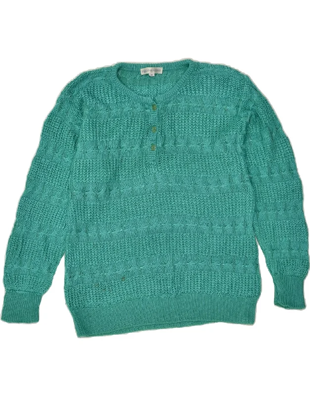 Special Promotion MALINA WONG Womens Crew Neck Jumper Sweater EU 40 Medium Turquoise Special Promotion MALINA WONG Womens Crew Neck Jumper Sweater EU 40 Medium Turquoise