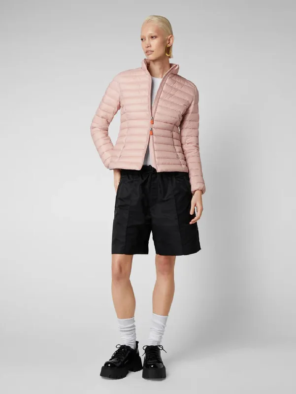 Deep Discounts Carly Zip Jacket - Blush Pink
