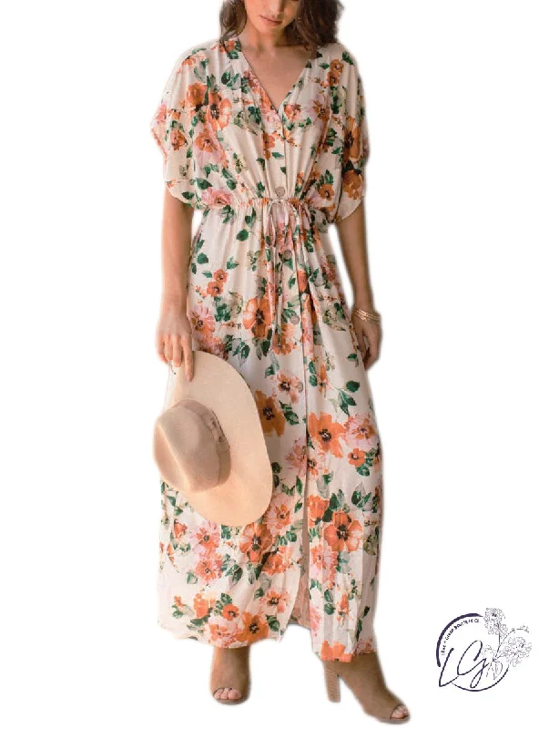 Big Discounts Curvy Around The Bend Maxi Cover Up Dress