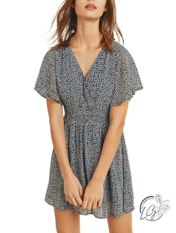 Price Rollback Curvy Butterfly Bliss Smocked Dress