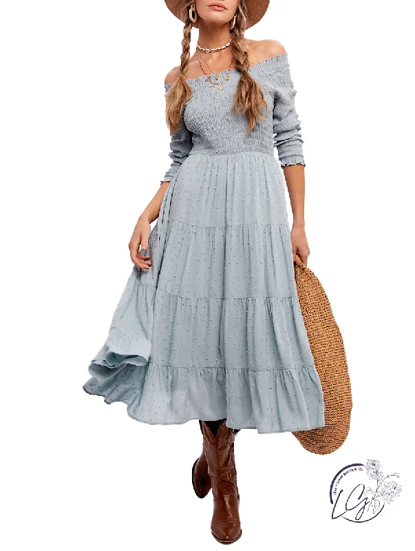 Deal Dash On Top of It Smocked Midi Dress