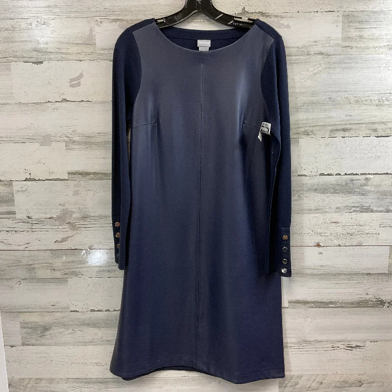 Major Savings Dress Work By Chicos In Navy, Size: S