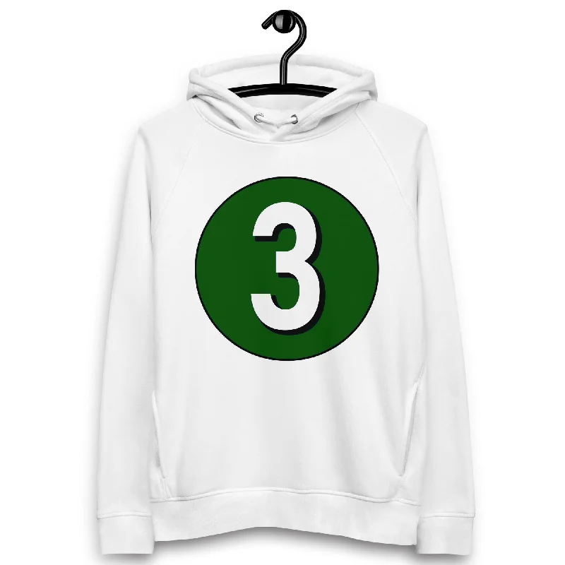 Mega Sale Unisex pullover hoodie: White on Hunter Green 3
