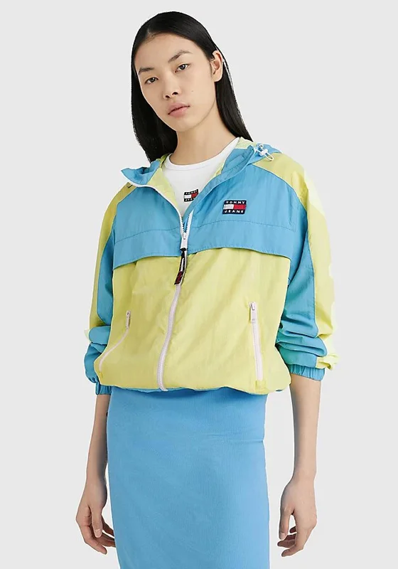 Best Bargains Tommy Jeans Womens Colour Block Chicago Jacket, Skysail