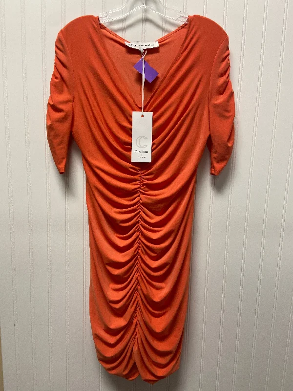 Deal Dash Orange Dress Party Short Cmb, Size L
