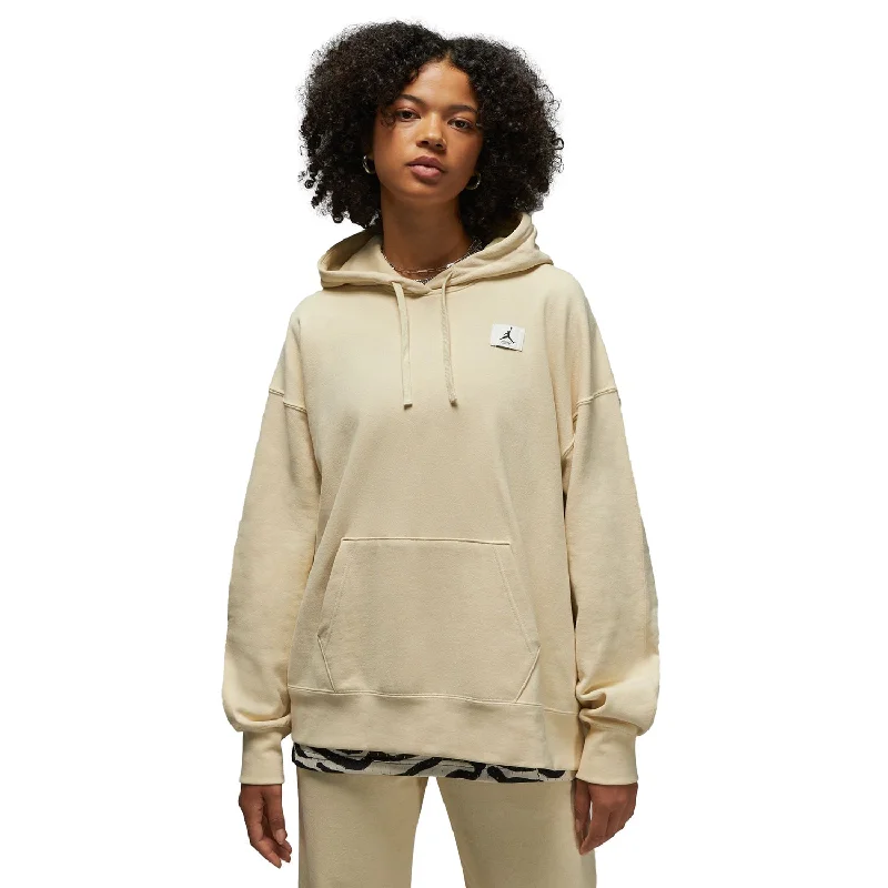 Jordan Flight Fleece Pullover Women's Hoodie Beach Beige