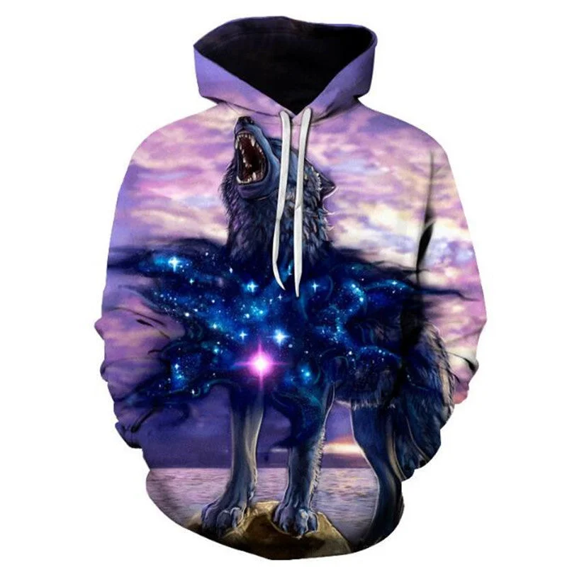 Markdowns Night Wolf Hoodie
