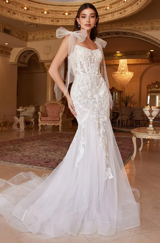 Andrea & Leo Couture BEATRICE A1086W Wedding Dress Size 4 Sheer Lace Mermaid Bridal Gown