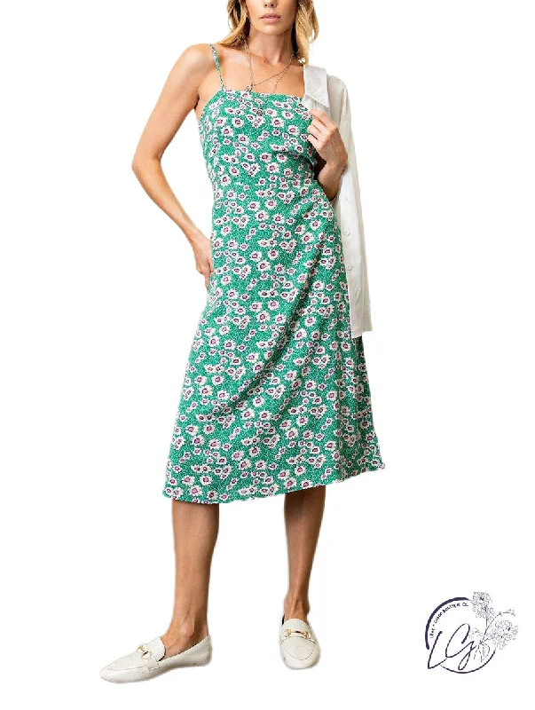 Big Discounts Blooming Blossom Midi Dress