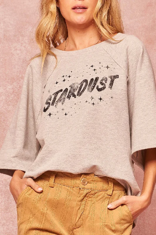 Best Bargains Stardust Wide-Sleeve Graphic Sweatshirt
