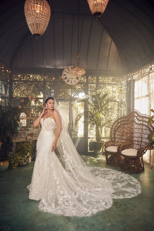 Amazing Deals Casablanca 2477 Beaded Mermaid Wedding Dress Train Long Sleeve Strapless Sequin Fitted Amazing Deals Casablanca 2477 Beaded Mermaid Wedding Dress Train Long Sleeve Strapless Sequin Fitted