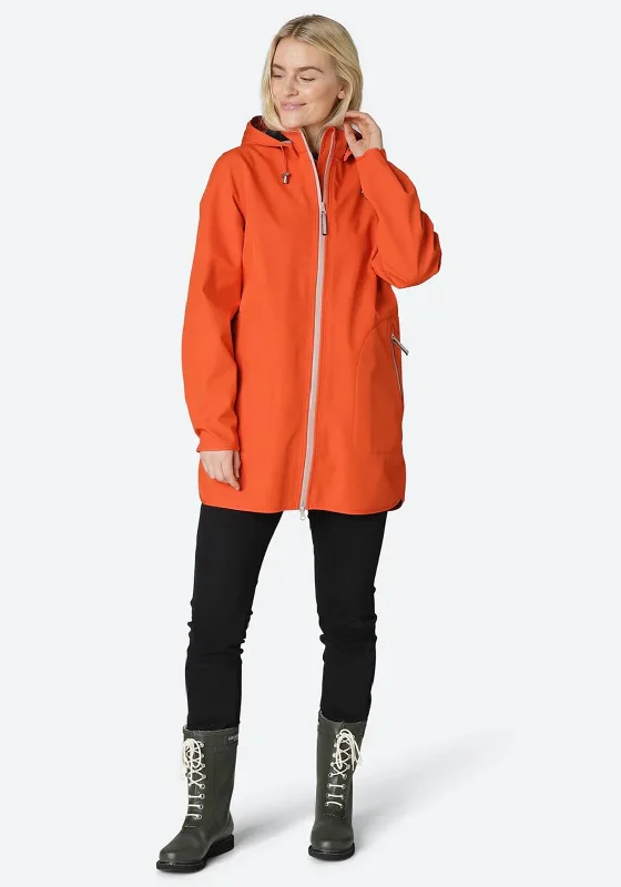 Special Discount Ilse Jacobsen Rain 135 Long Raincoat, Warm Orange