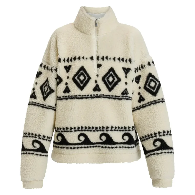 Seasonal Clearance Treasure Soul Half Zip Polar Pullover - Egret
