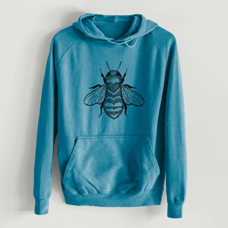 Bee Love  - Mid-Weight Unisex Vintage 100% Cotton Hoodie