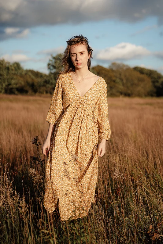 Discount Extravaganza Dari Floral Puff Sleeve Maxi Dress