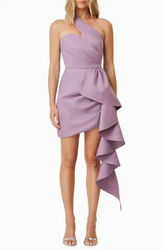 Convergence Dress In Mauve