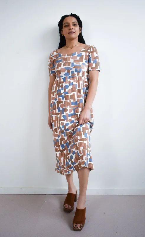 Can't Miss Megumi Dress in TOTALLY BESTIES Mixed Geo