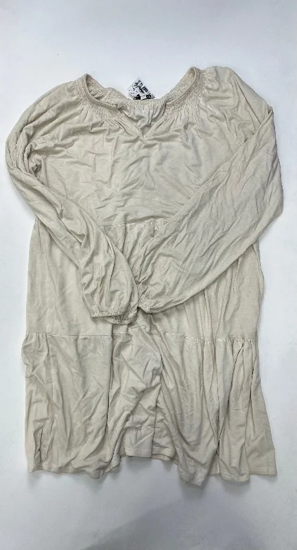Buy Now Cream Dress Casual Midi Wondery, Size M