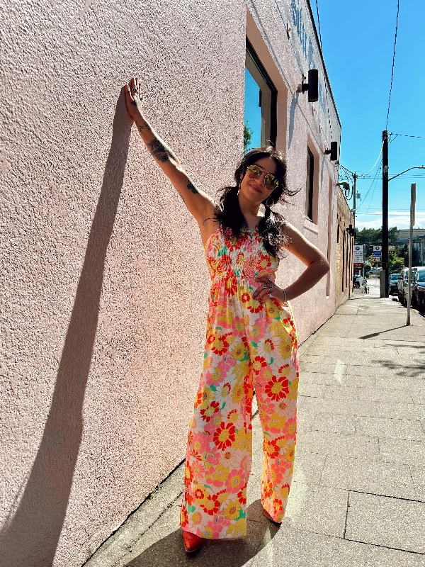 Big Savings Flower Power Jumpsuit