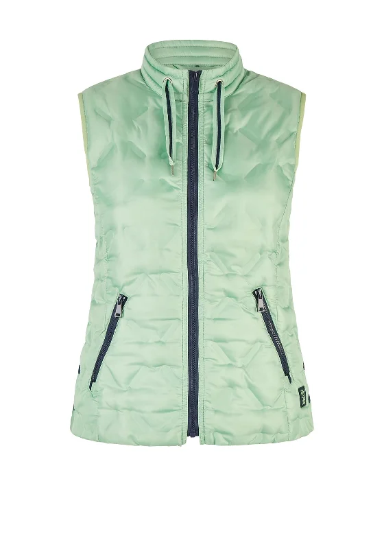 Discount Extravaganza Rabe Short Quilted Gilet, Pistachio
