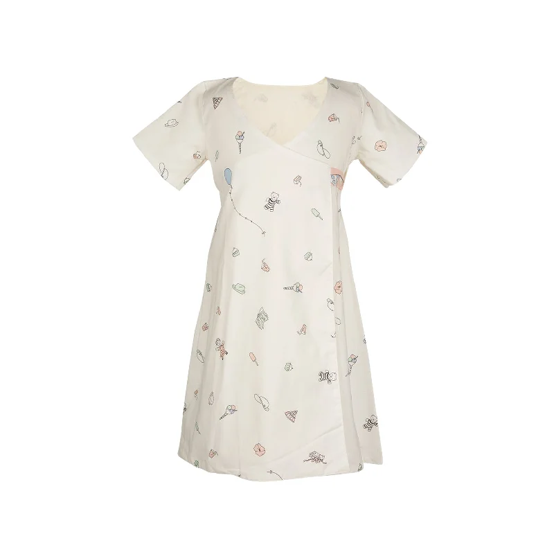 Junko Children's Dress - birthday bash cream pink