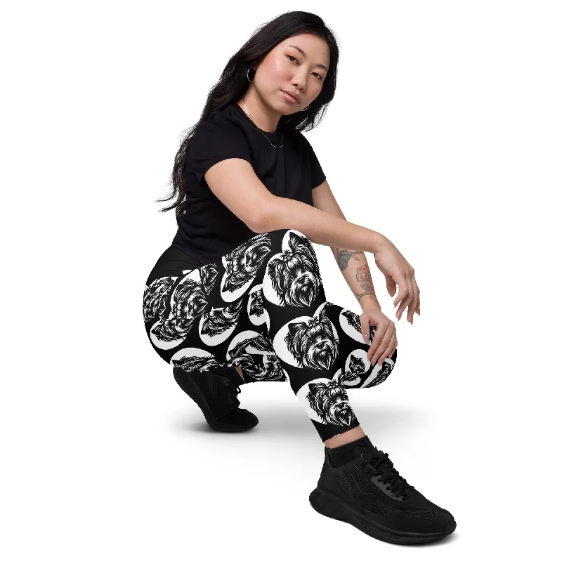 Discount Deals DOG BREED LEGGINGS with pockets - SILKY TERRIER - HERTTAHOUND