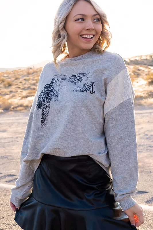 Instant Discount Get Em Tiger Vintage Graphic Sweatshirt
