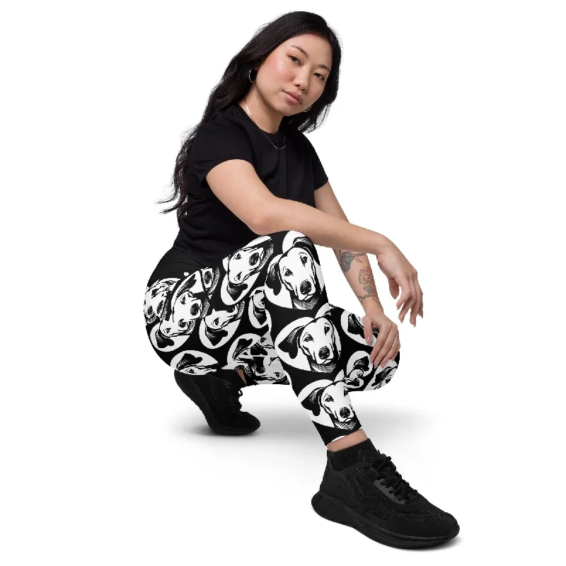 Hurry In DOG BREED LEGGINGS with pockets - AZAWAKH - HERTTAHOUND